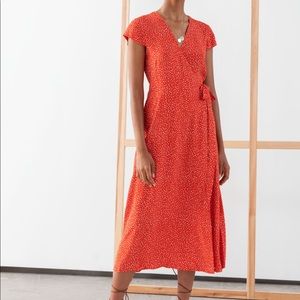 & Other Stories Midi Wrap Dress